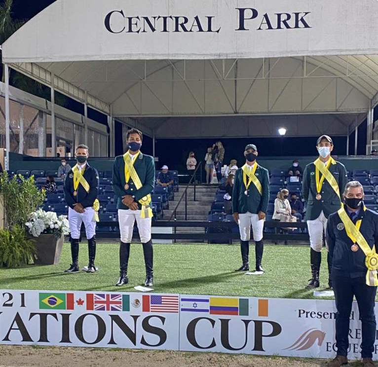 Time Brasil de Salto emplaca em 3º lugar em concorrida Copa das Nações 4* nos EUA