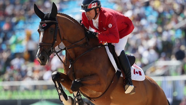 Campeão olímpico nos saltos no hipismo, Eric Lamaze está fora dos Jogos Olímpicos