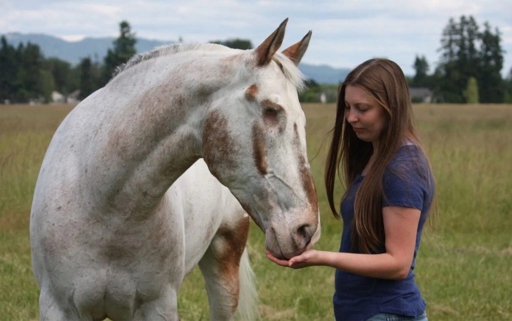 Morgan Wagner e seu cavalo Endo, conhecido como “Endo the Blind” - Fonte site COWGIRL