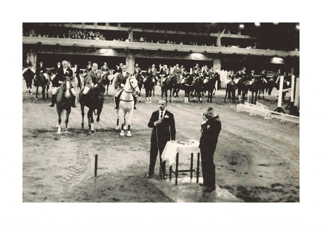 José Bonifácio Amorim e Jayme Loureiro Fº na inauguração do picadeiro em 1965 (Centro de Memória SHP)