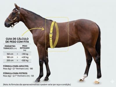 Calculadora de Peso para Cavalos Adultos