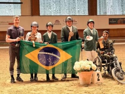 Hipismo brasileiro é vice-campeã por equipes em Internacional de paradestramento na Itália