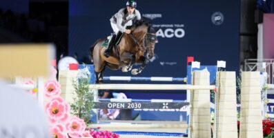 Stephan Barcha com Dinozo no Global Champions Tour em Monaco