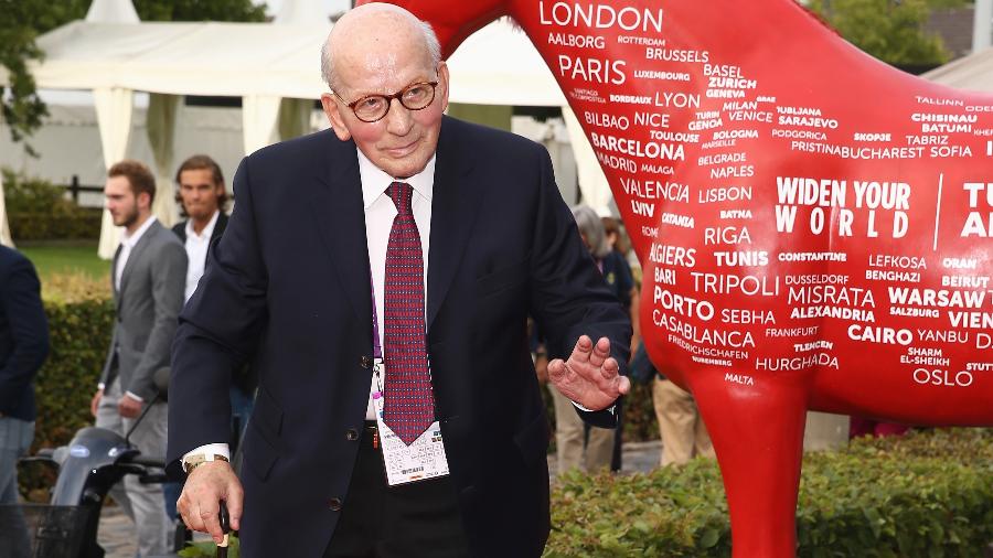 Hans Günter Winkler em evento na Alemanha em 2015 Imagem Andreas Rentz-Getty Images