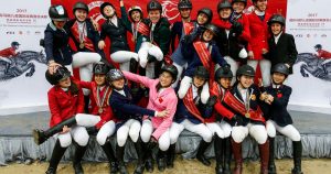 Flash de confraternização da Final FEI Children na China (Divulgação FEI)