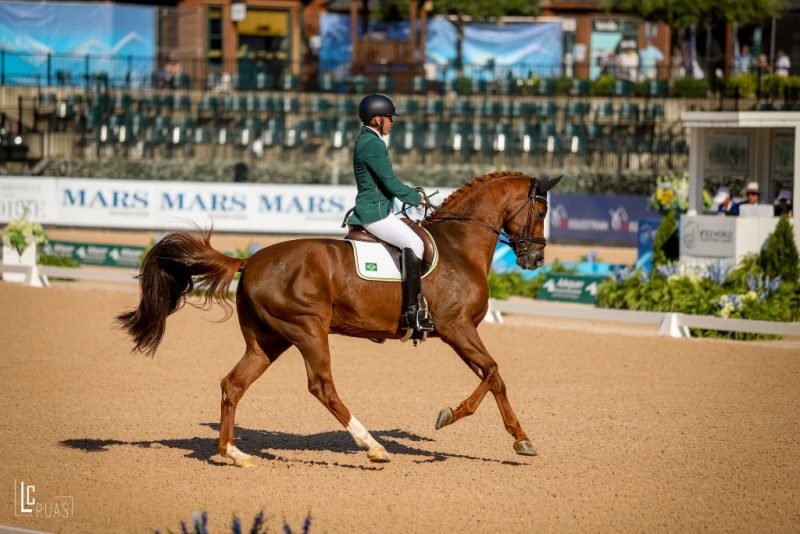 Rodolpho Riskalla com Don Henrico duas vezes vice no Mundial 2018 (Luis Ruas)
