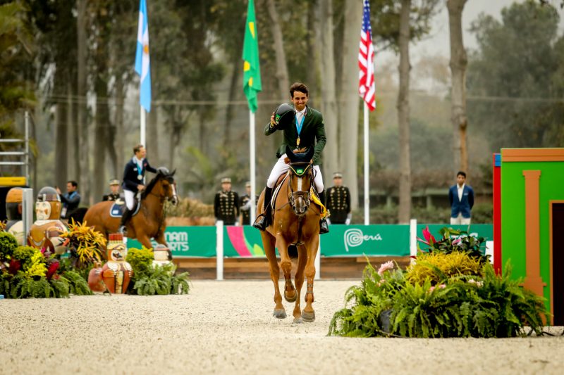 Marlon Zanotelli e Sirene de la Motte 1º ouro do hipismo nos Jogos (CBH - Luis Ruas)