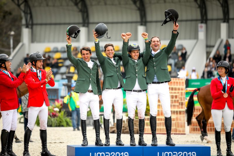 O Time Brasil de Salto ouro no Pan Lima 2019
